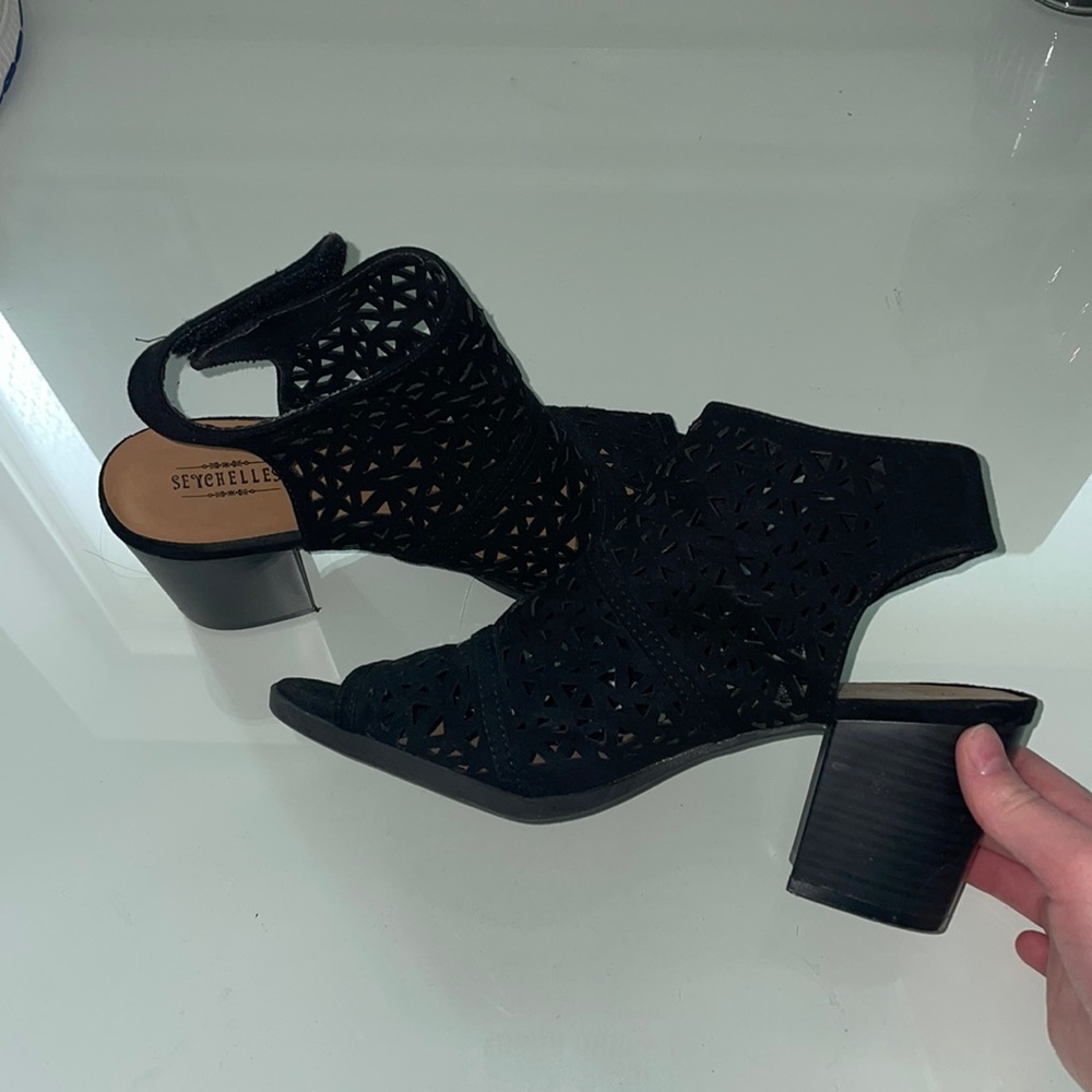 black heels worn once for a wedding